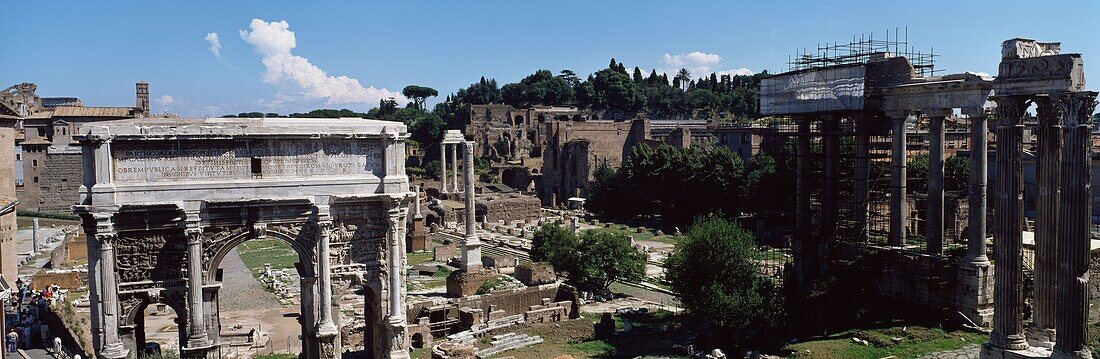 Römisches Forum, Rom, Italien, Ruinen des Römischen Forums