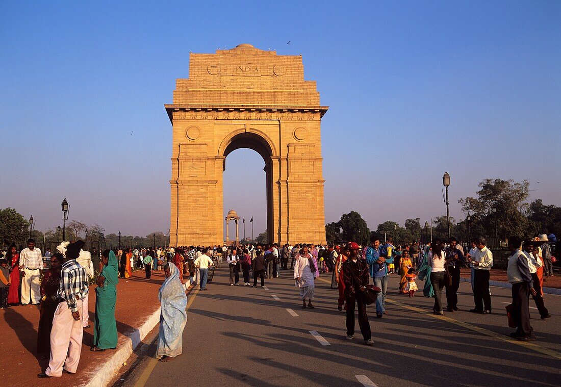 India Gate At The Eastern End Of Rajpath; New Delhi, India