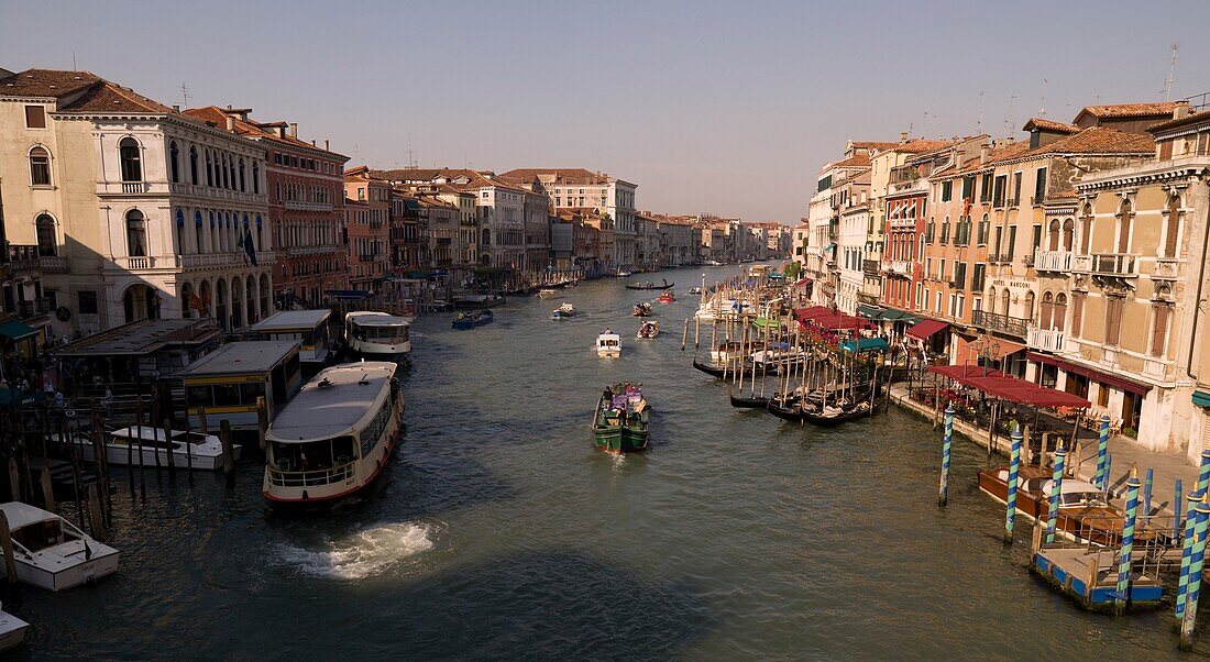 View Of Canal, High Angle; Venice, Italy