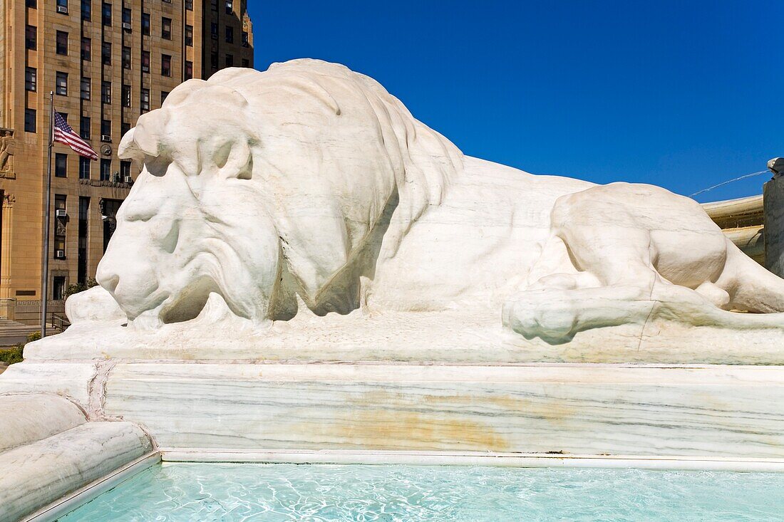 McKinley-Denkmal am Niagra Square; Stadt Buffalo, Bundesstaat New York, USA