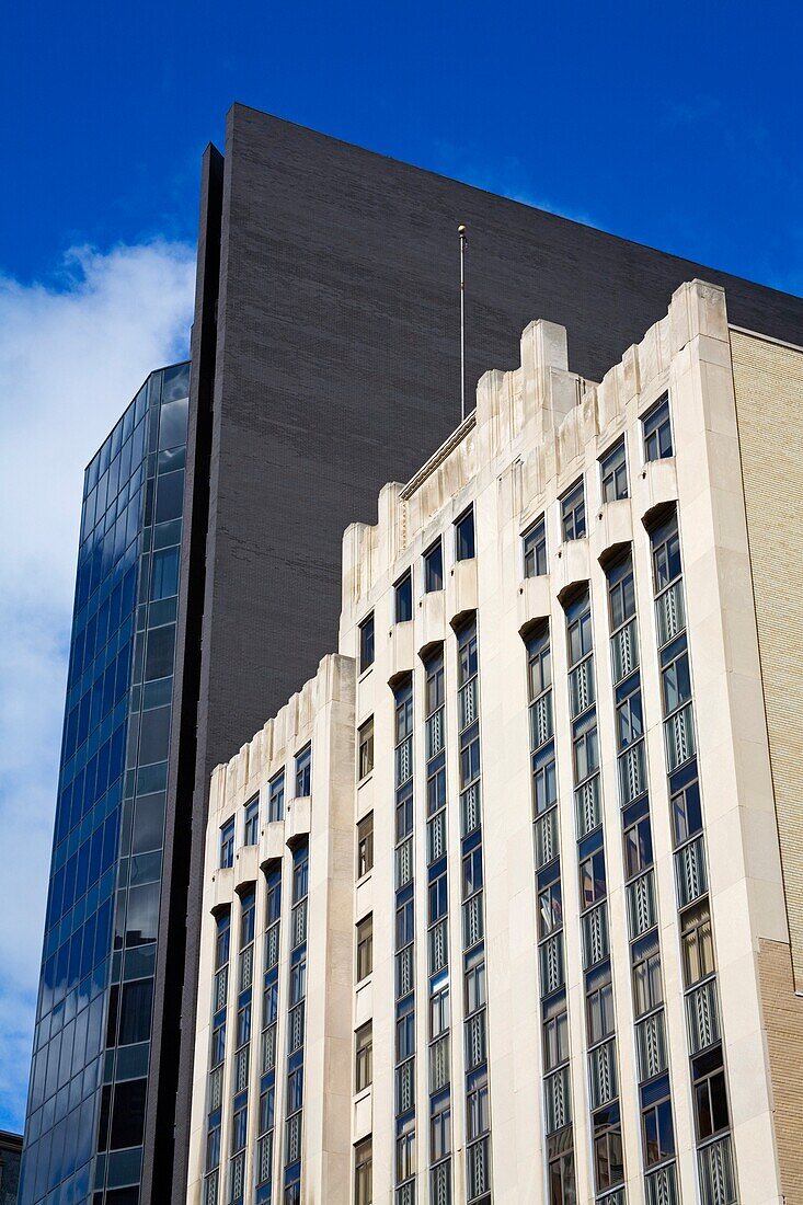 Buildings On Main Street In Rochester; New York State, Usa