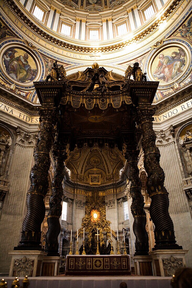 Interior Of St. Peter's Church; Vatican City, Roma Italy