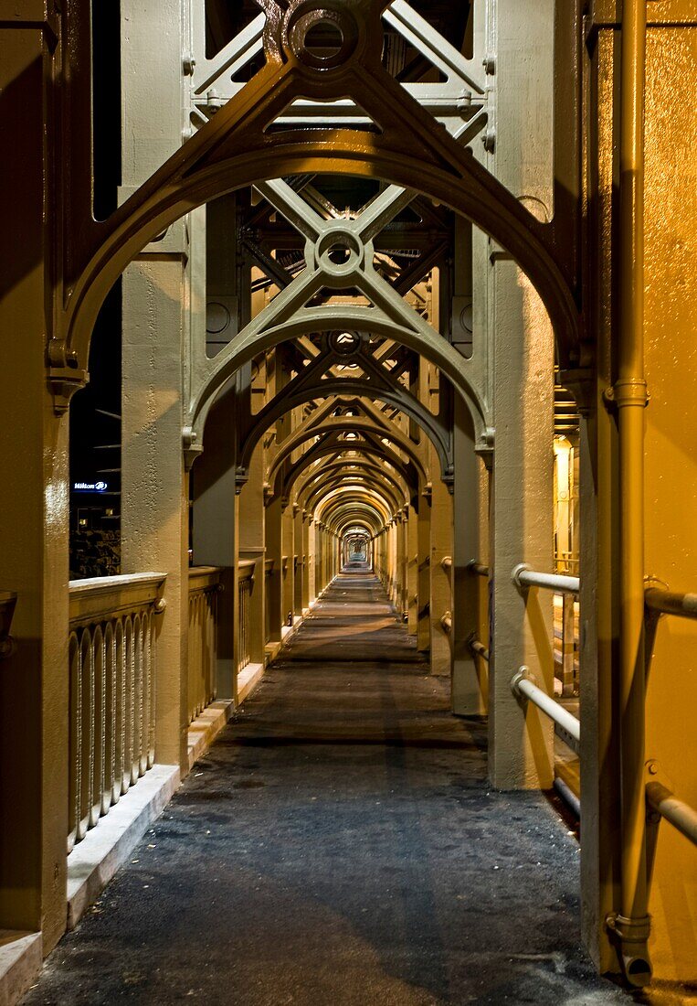 Brücke bei Nacht; Newcastle Upon Tyne, Northumberland, England