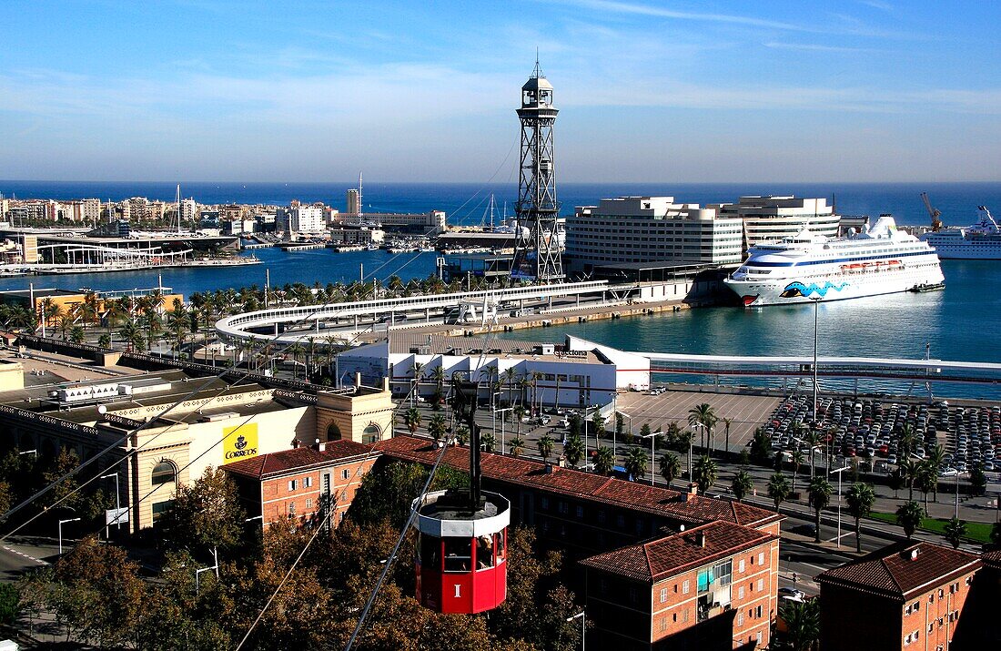 Barcelona,Catalonia,Spain; View Of Barcelona Harbour