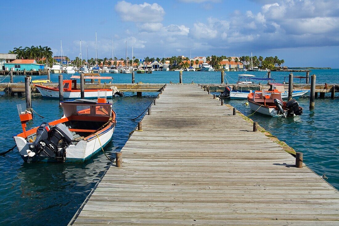 Harbour; Oranjestad, Aruba Island, Kingdom Of The Netherlands.