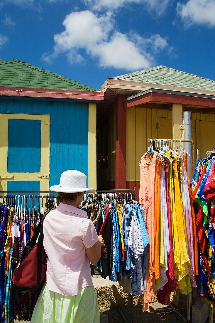 Straßenmarkt; Oranjestad, Insel Aruba, Königreich der Niederlande.