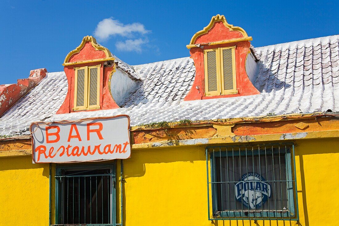 Lokale Bar; Oranjestad, Insel Aruba, Aruba, Königreich der Niederlande
