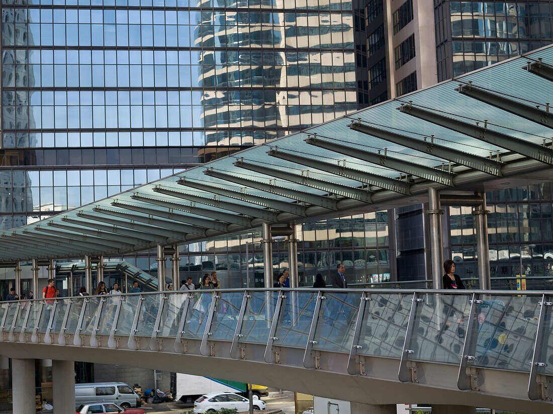 Overpass In Central District; Hong Kong, China