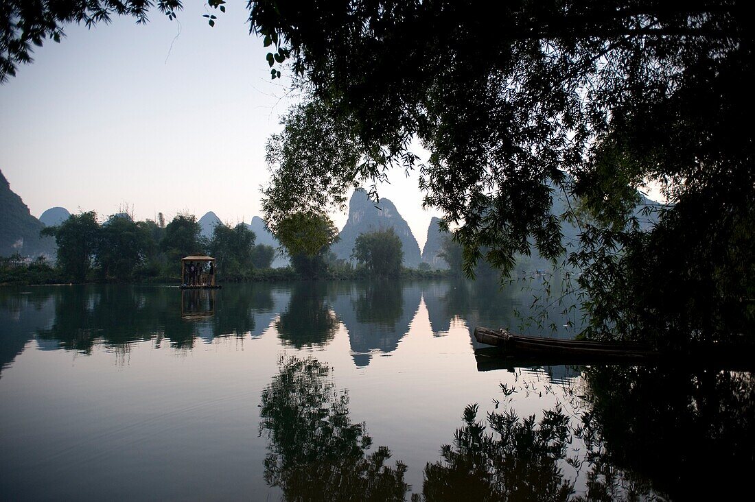 Yulong River, Yangshuo, China; Scenic Of River