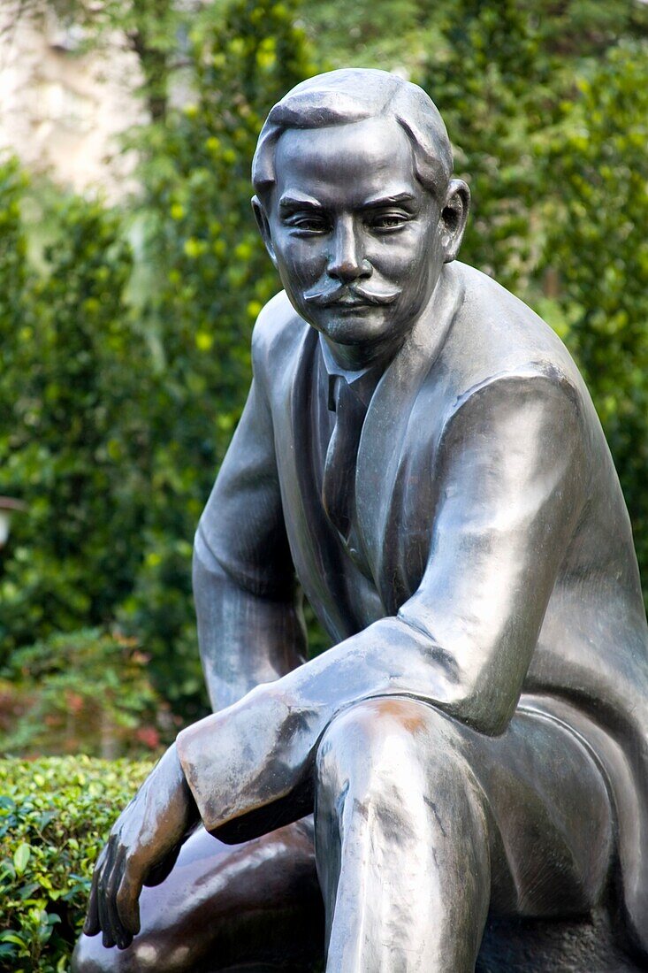 Statue Of Dr. Sun Yat Sen By Cao Chong-En In Sun Yat Sen Memorial Hall; Taipei, Taiwan, Republic Of China
