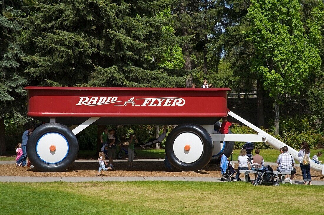 Children's Slide In Riverfront Park; Spokane, Washington, Usa