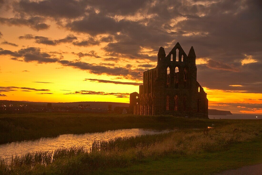 Scenic View Of A Building At Dusk