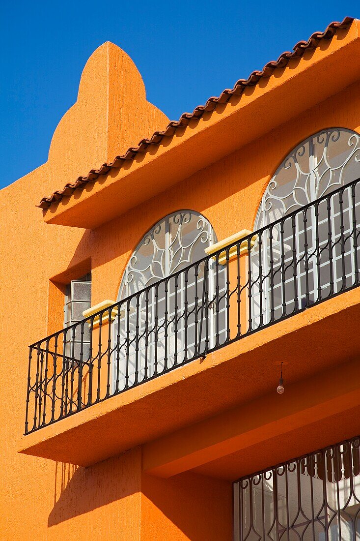 Santa Cruz Port, Huatulco, Oaxaca State, Mexico; Low Angle View Of Store Balcony