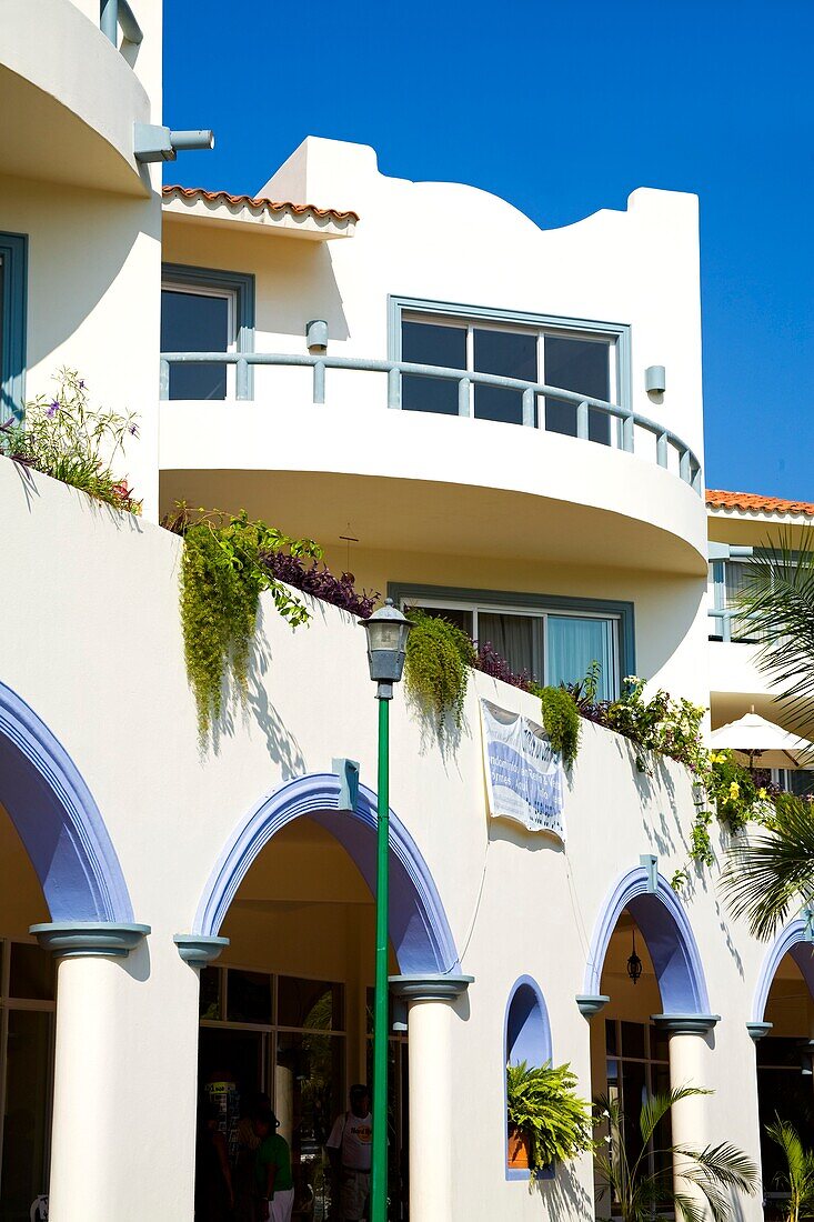 Santa Cruz Port, Huatulco, Oaxaca State, Mexico; Tropical Storefront