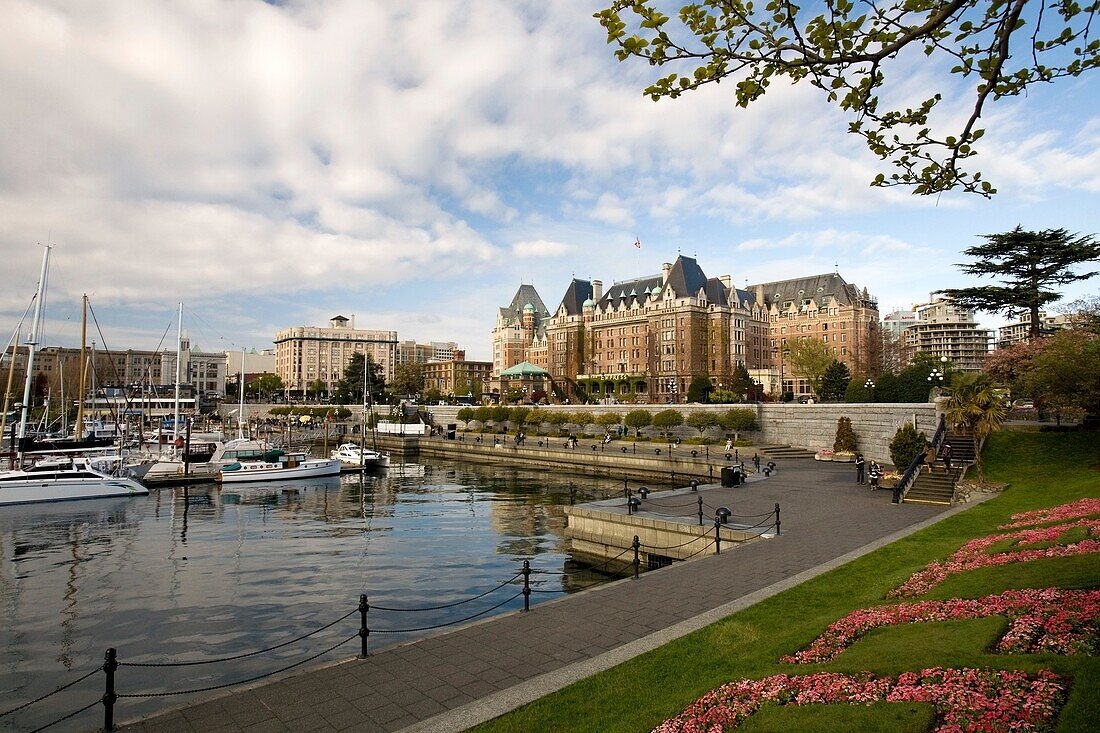 The Empress Hotel From The Waterfront; Victoria,British Columbia,Canada