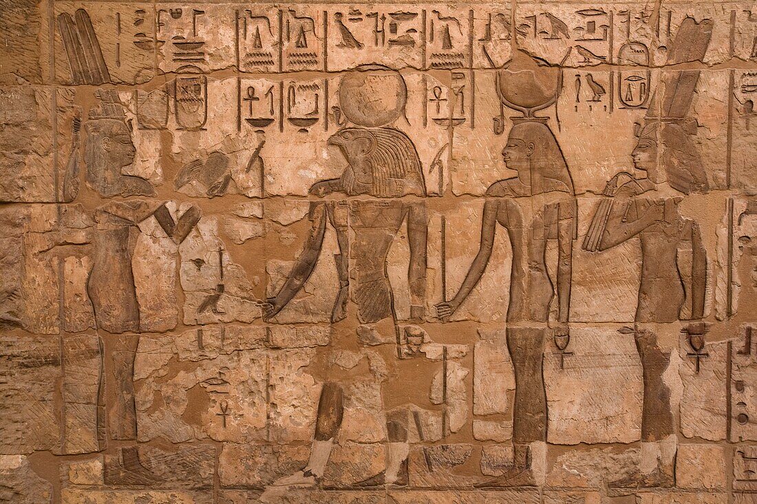Hieroglyphen im Tempel von Karnak
