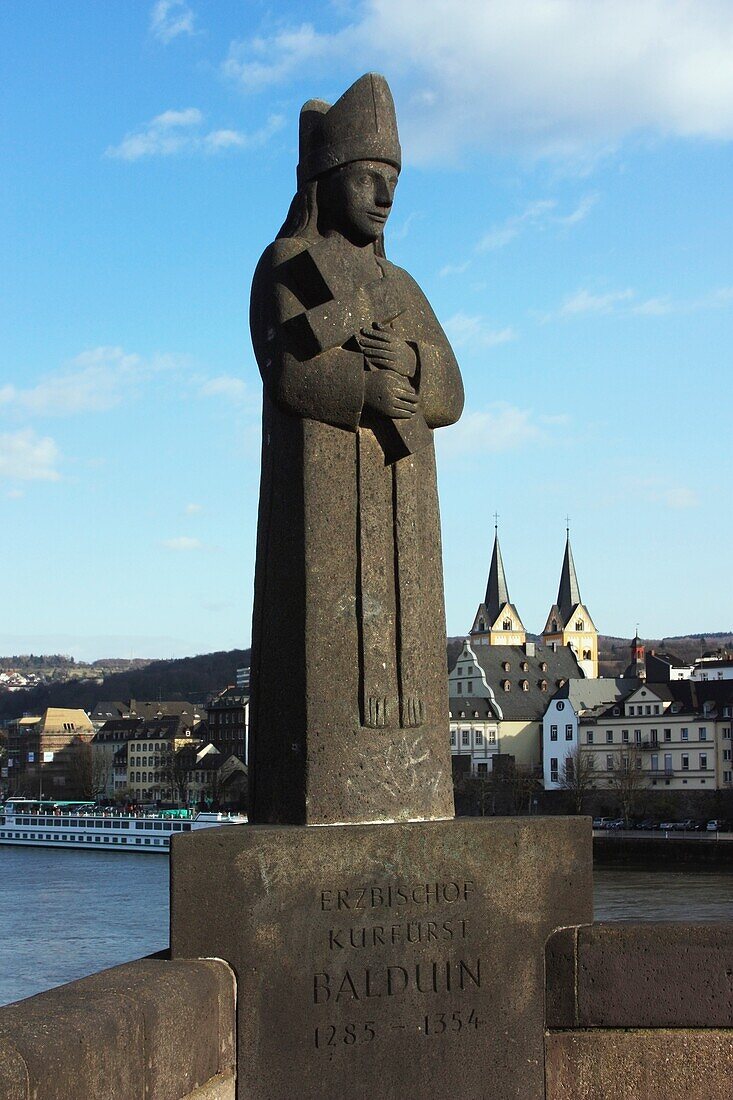 Balduin-Statue, Koblenz; Koblenz, Rheinland-Pfalz, Deutschland