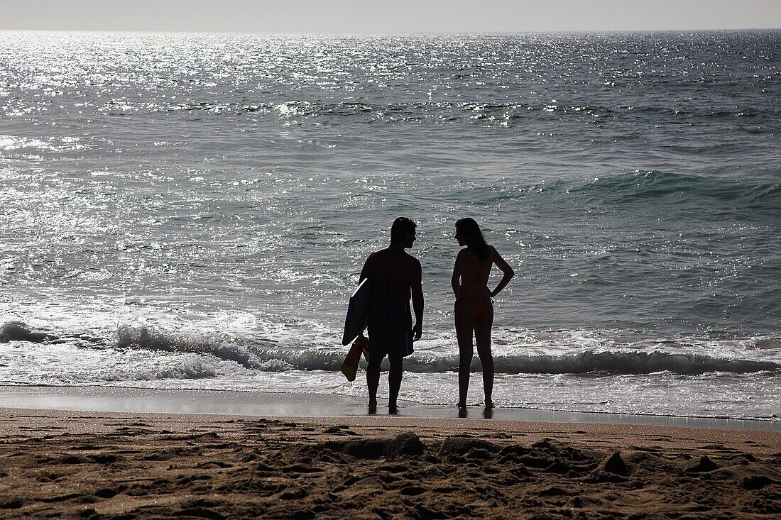 Surfers, Guincho Beach, Portugal