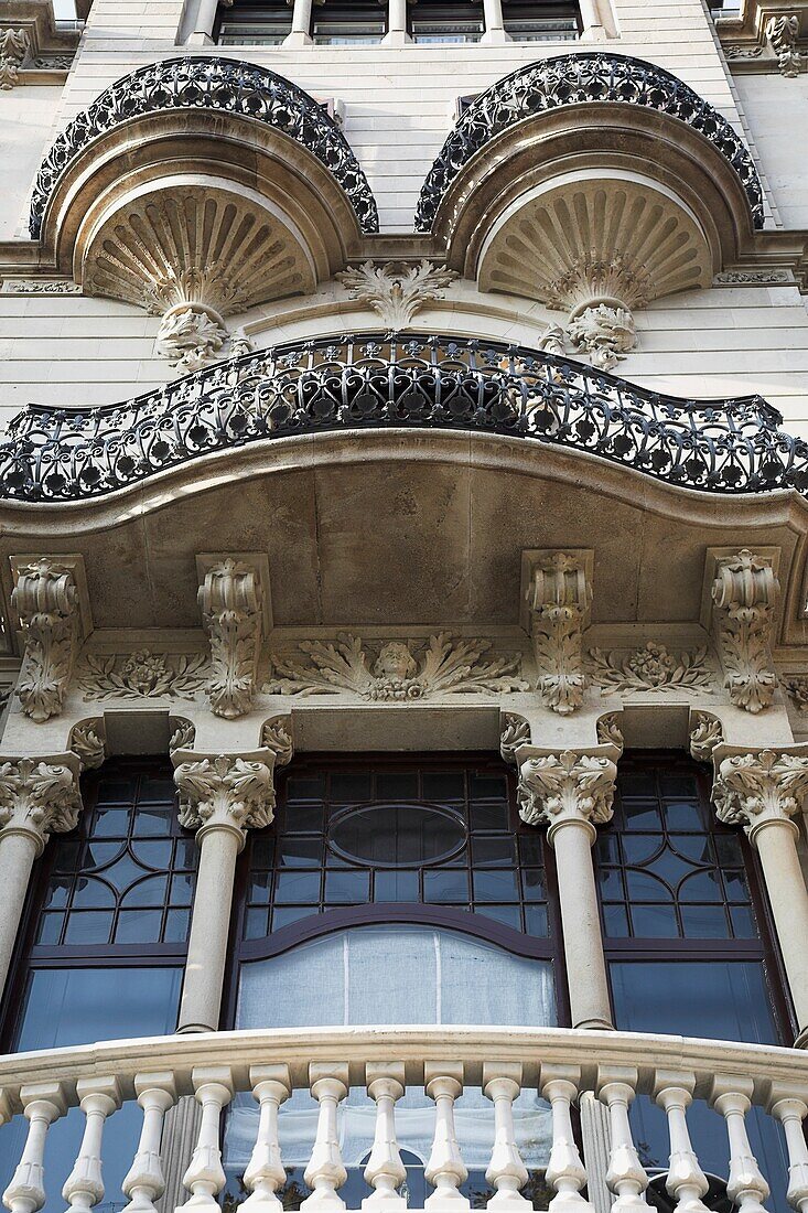 Ornate Balconies; Barcelona, Spain