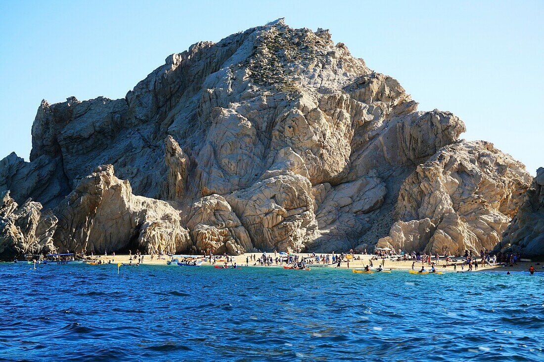 Beach With Mountain Backdrop, Cabo San Lucas, Mexico