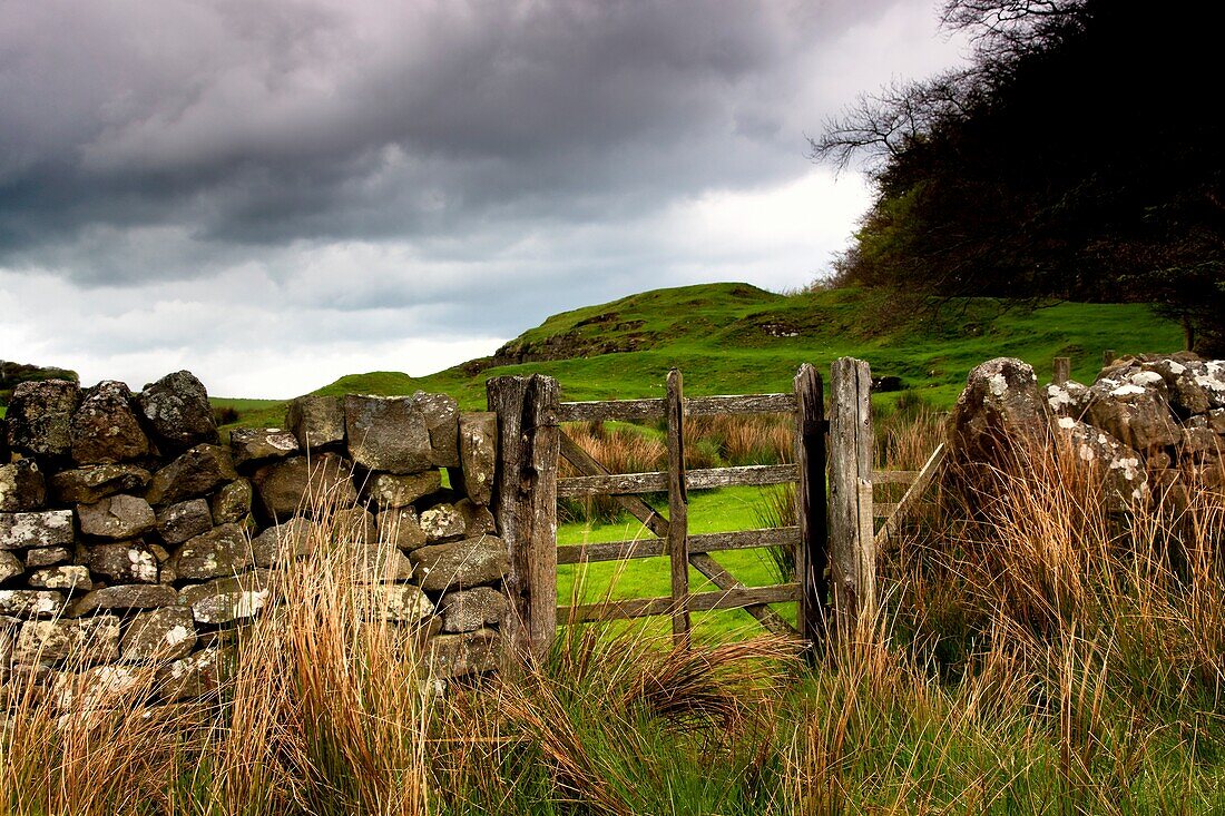 Rustikaler Zaun; Northumberland, England