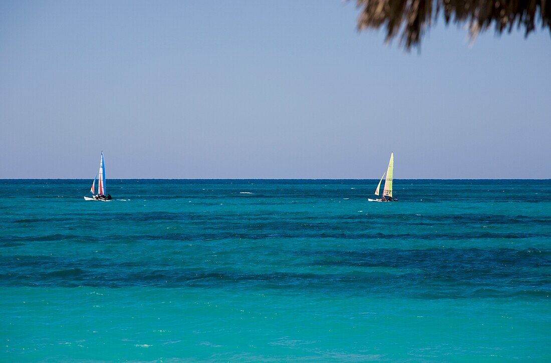 Sailboats On The Caribbean, Varadero, Matanzas, Cuba