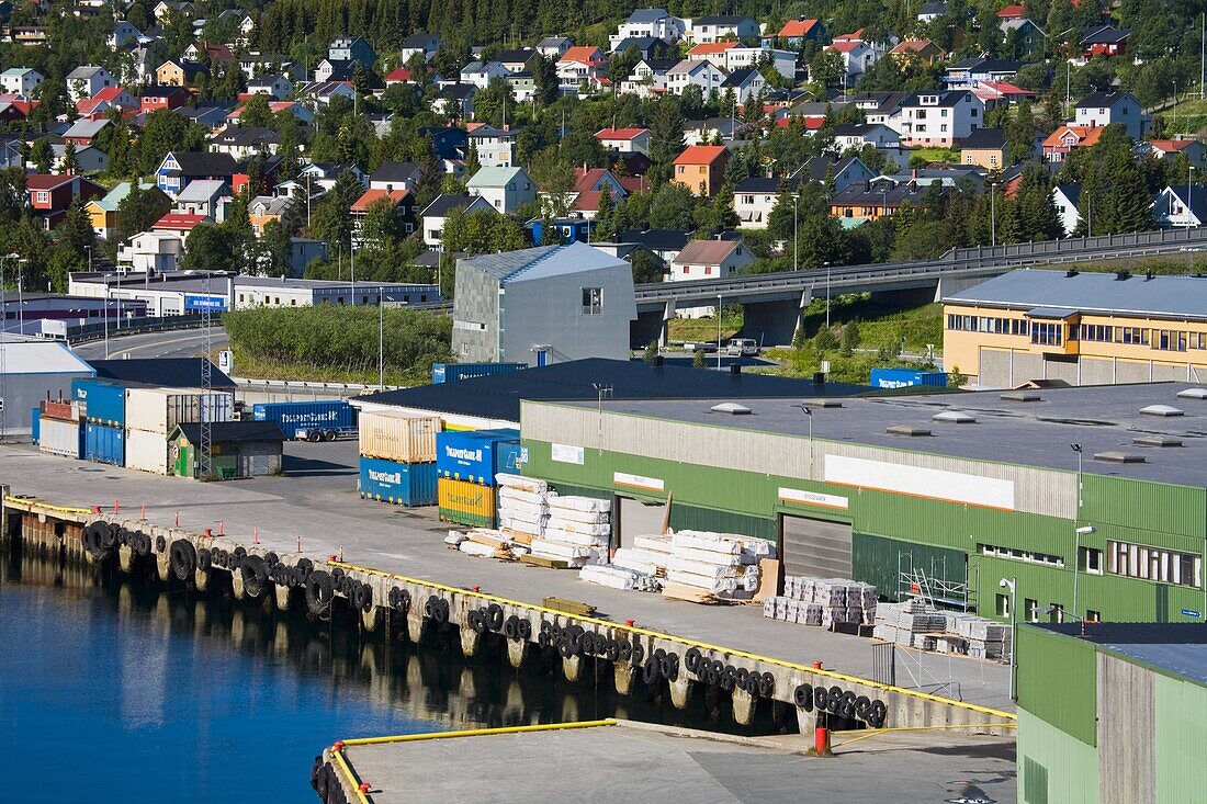 Handelsdocks, Tromso, Troms County, Norwegen, Skandinavien