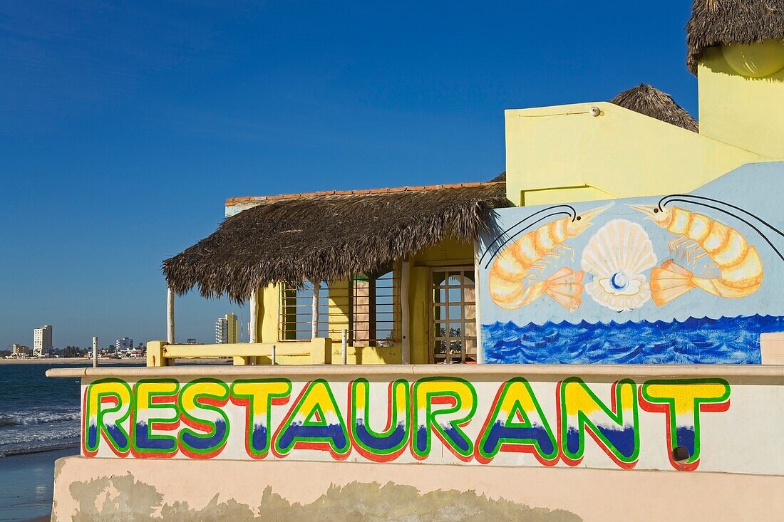 Restaurant On Playa Norte, Mazatlan, Sinaloa State, Mexico