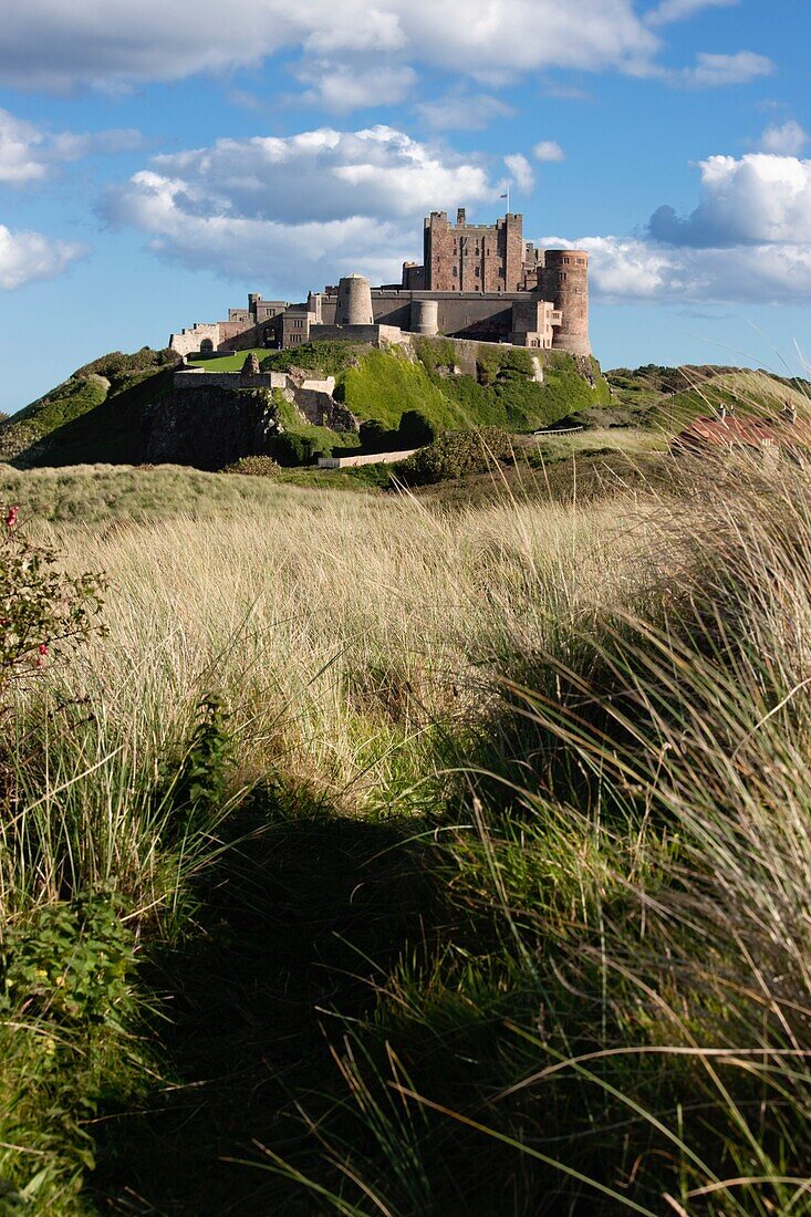 Burg in Bamborough, Northumberland, England