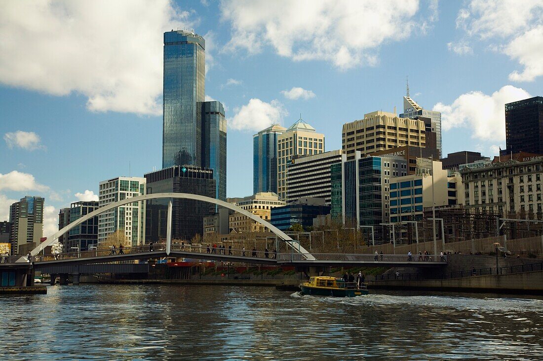 Pedestrian Bridge, Yarra River, Melbourne, Australia