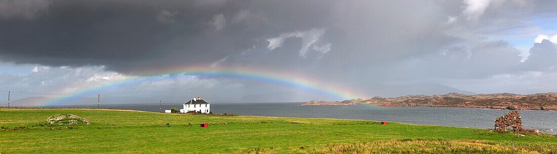 Regenbogen, Insel Iona, Schottland