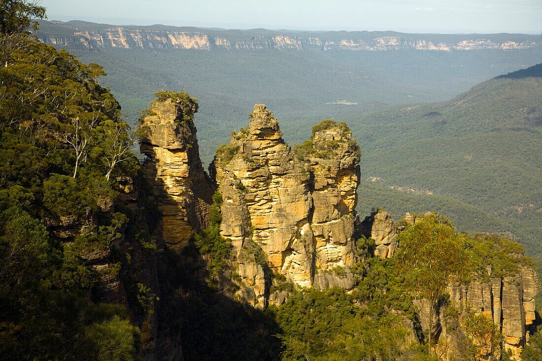 Three Sisters Rock Formation In The Blue Mountains, Australia