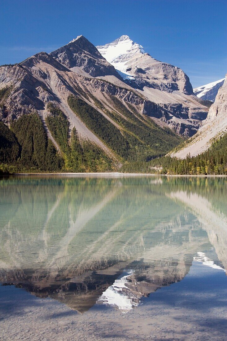Spiegelung eines Berges in einem See
