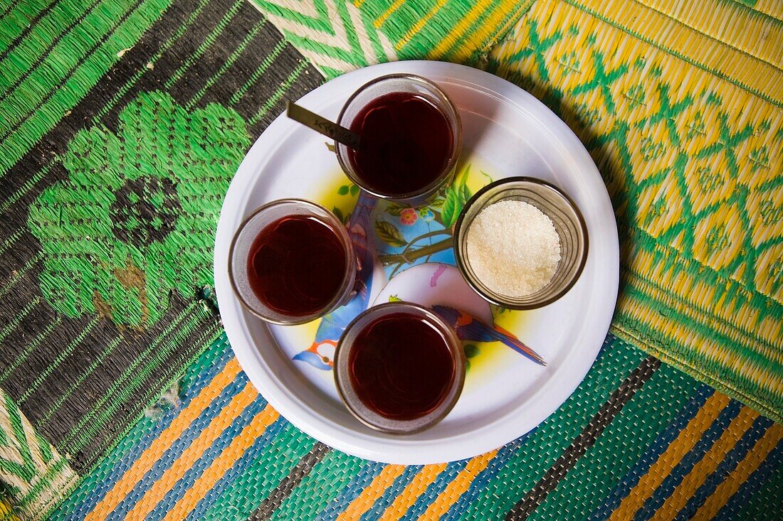 Traditional Tray Of Berber Tea, Siwa Oasis, Egypt