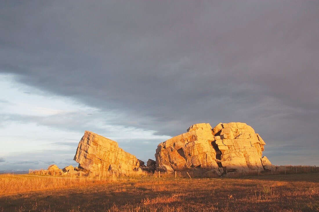 Der große Felsen; Alberta, Kanada