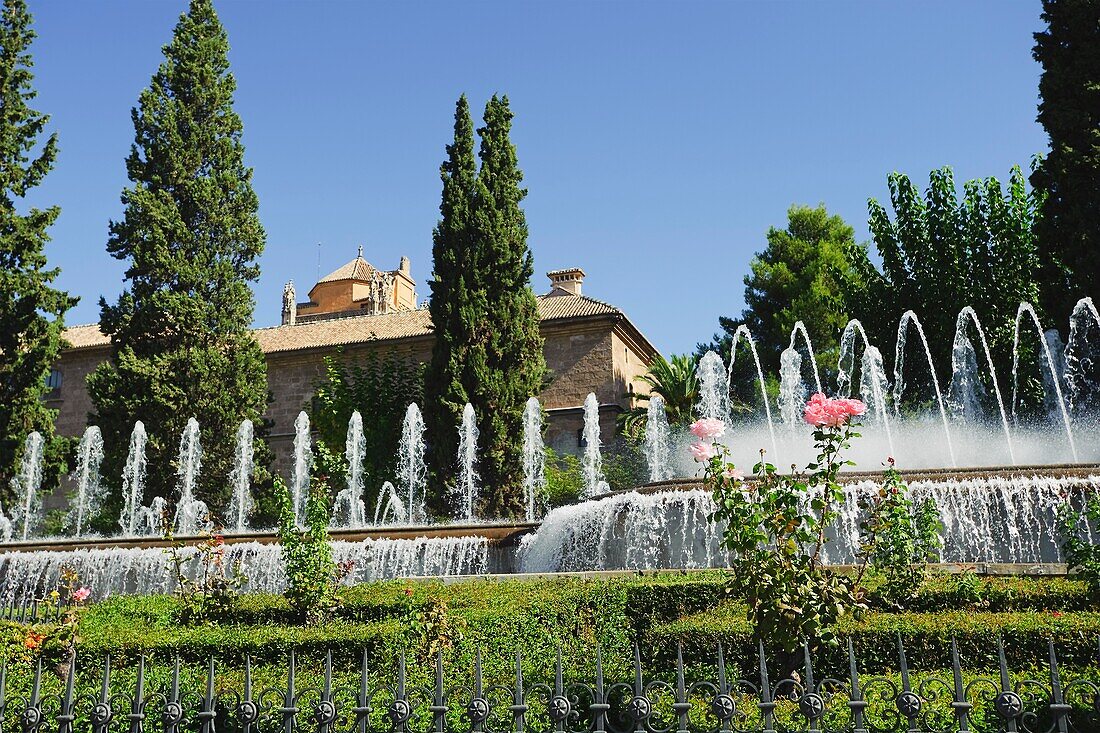 Fuente Del Triunfo Fountain And Royal Hospital, Granada, Spain