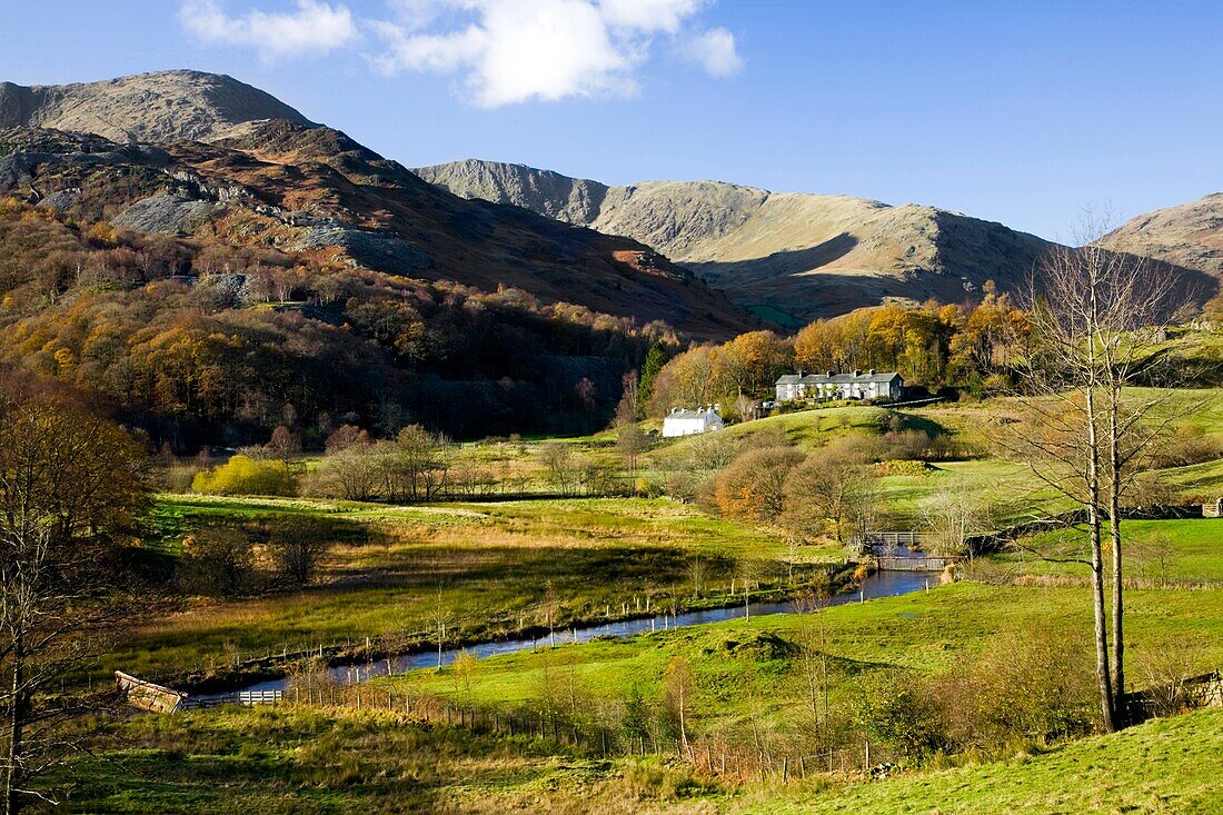 Cumbria, England; Langdale Pikes In Lake District National Park