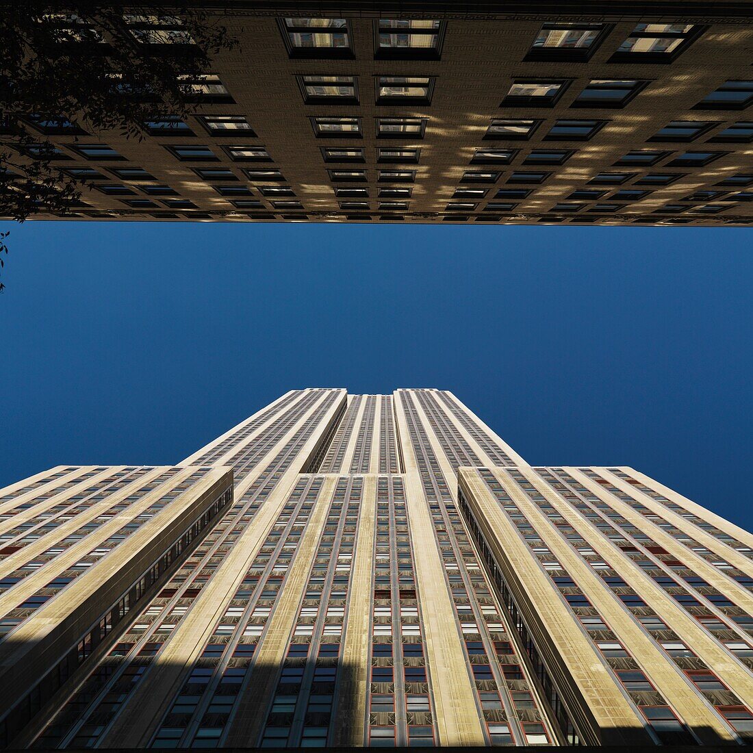 Low Angle View Of The Empire State Building, Manhattan, New York, Usa