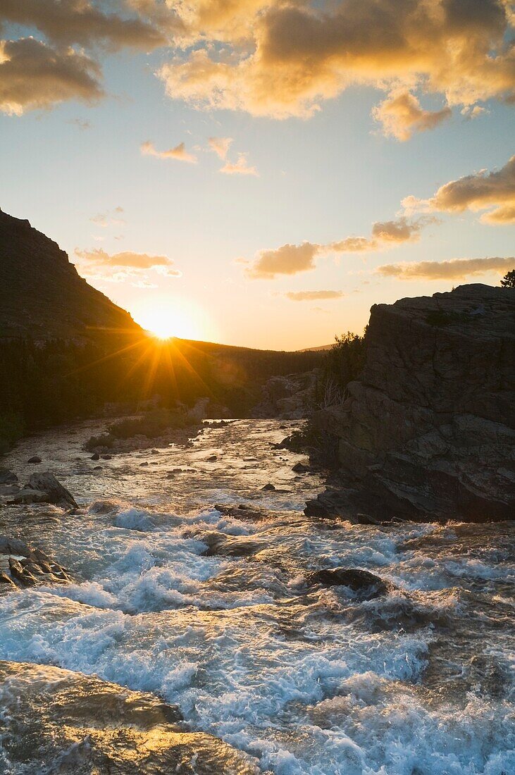 Swiftcurrent Creek, Glacier National Park, Montana, Usa