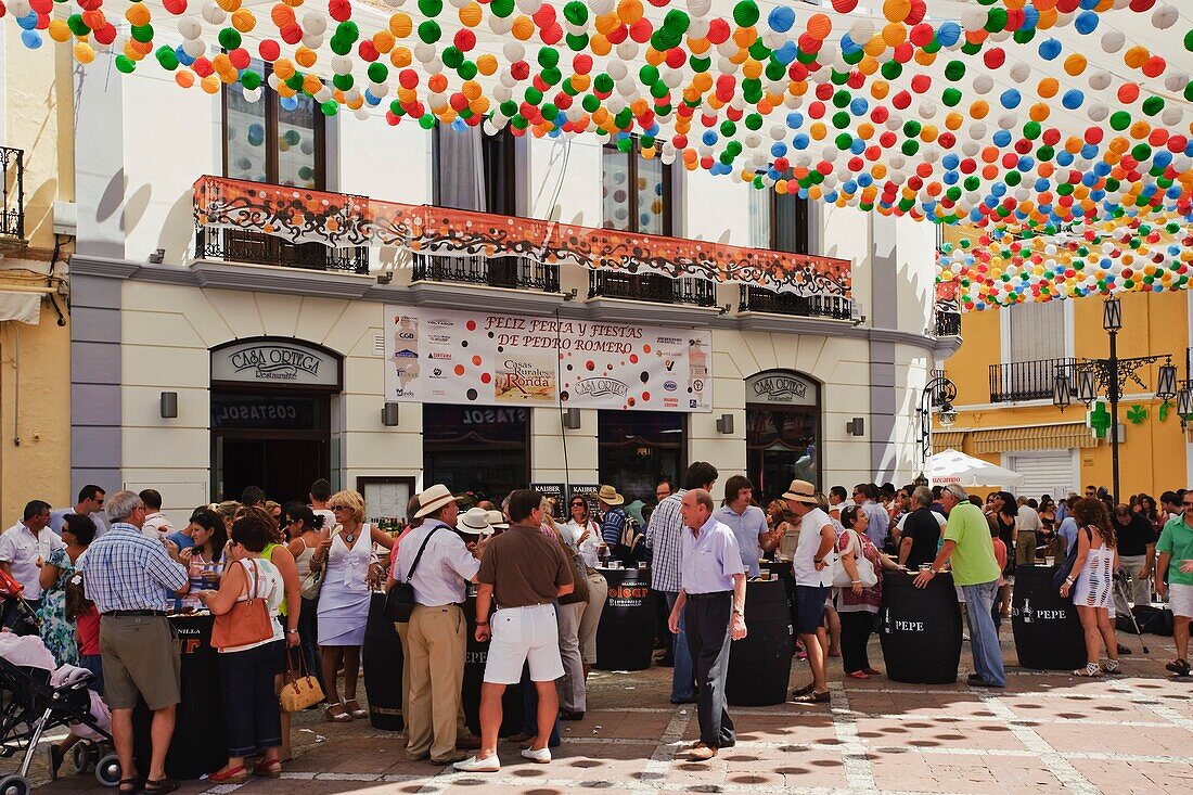 Fair And Festival Of Pedro Romero, Plaza Del Socorro, Ronda, Spain