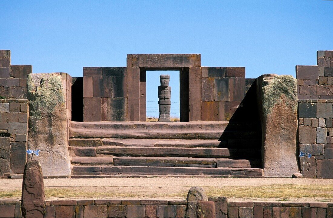 Entrance To Kalasasaya With Ponce Monolith