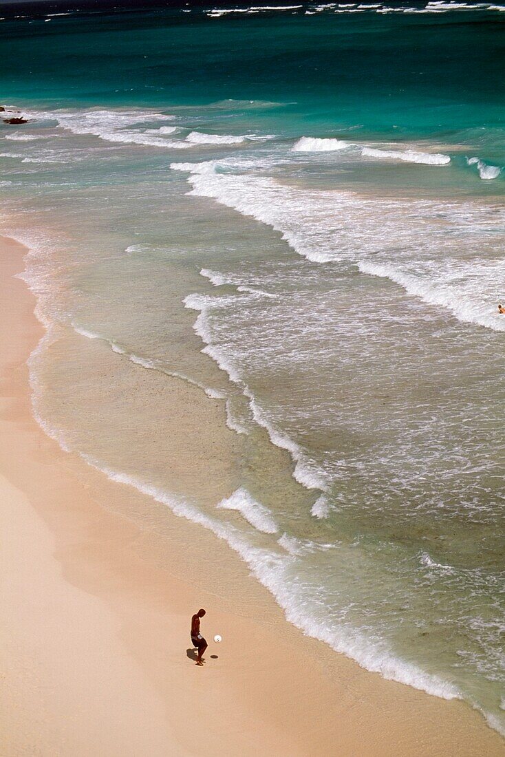 Mann am Kranichstrand