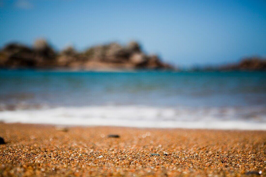 Northern Brittany Shoreline, Close To Town Of Plougrescant On The Cotes D'armor