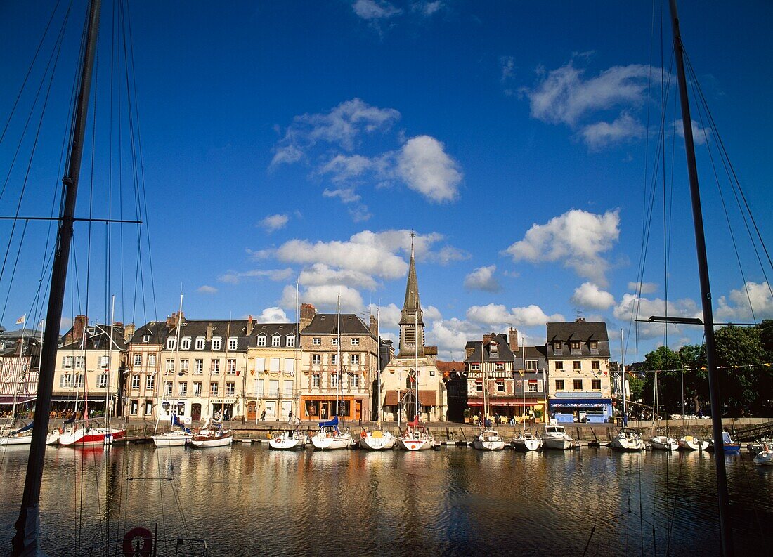 Old Harbor In Honfleur