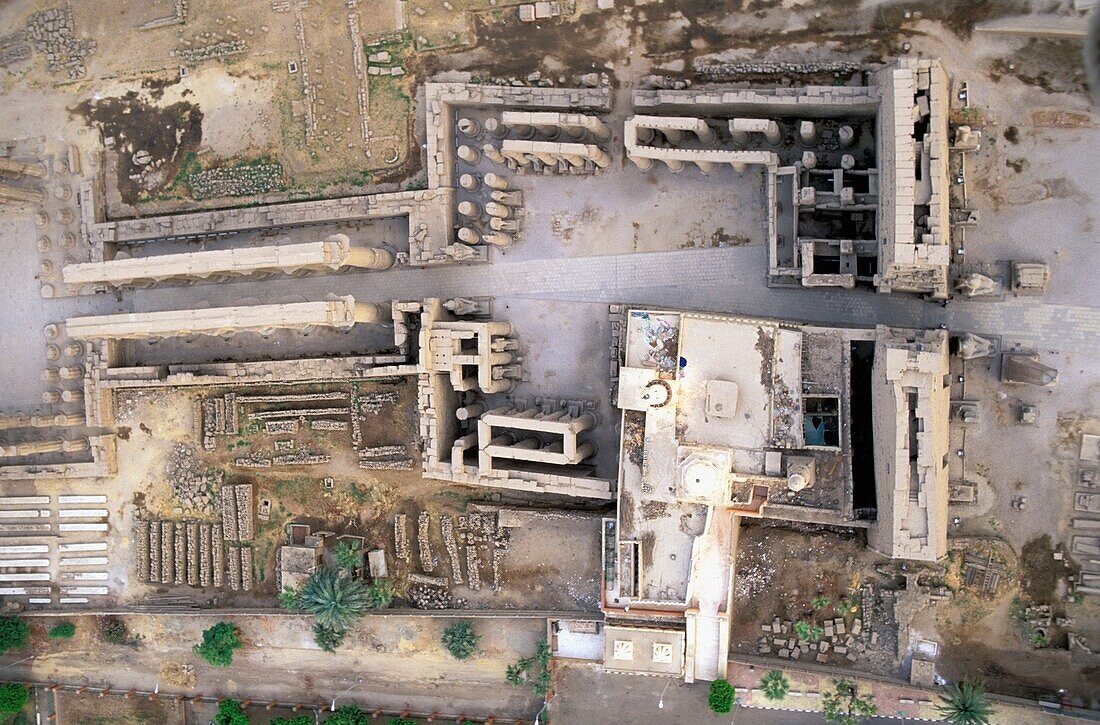 Luxor-Tempel, Luftaufnahme