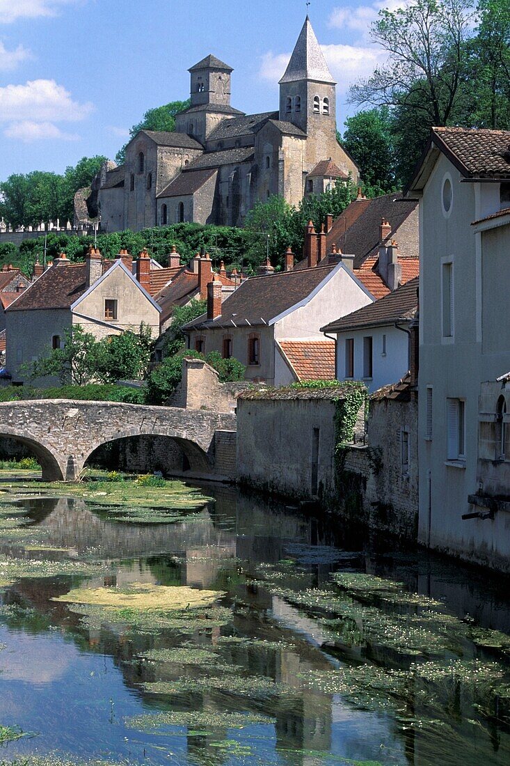 Village Buildings Along The Seine