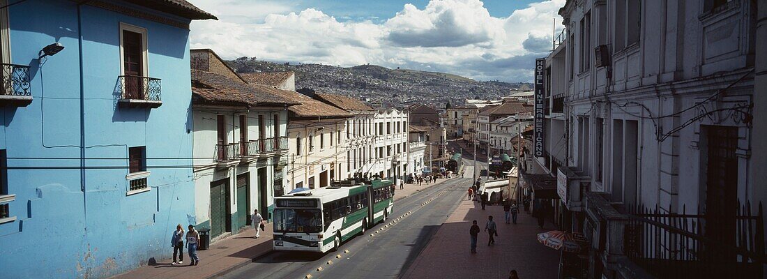 Bus On Quito Streets