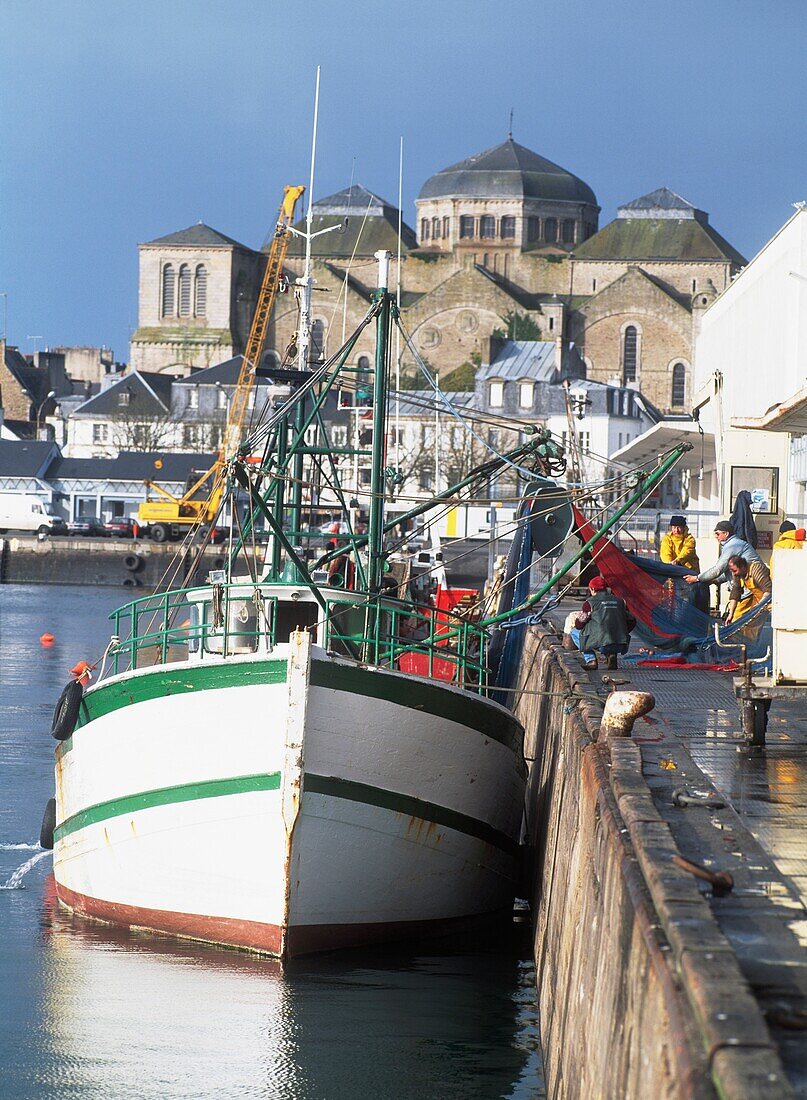 Fishing Boat Moored At Port