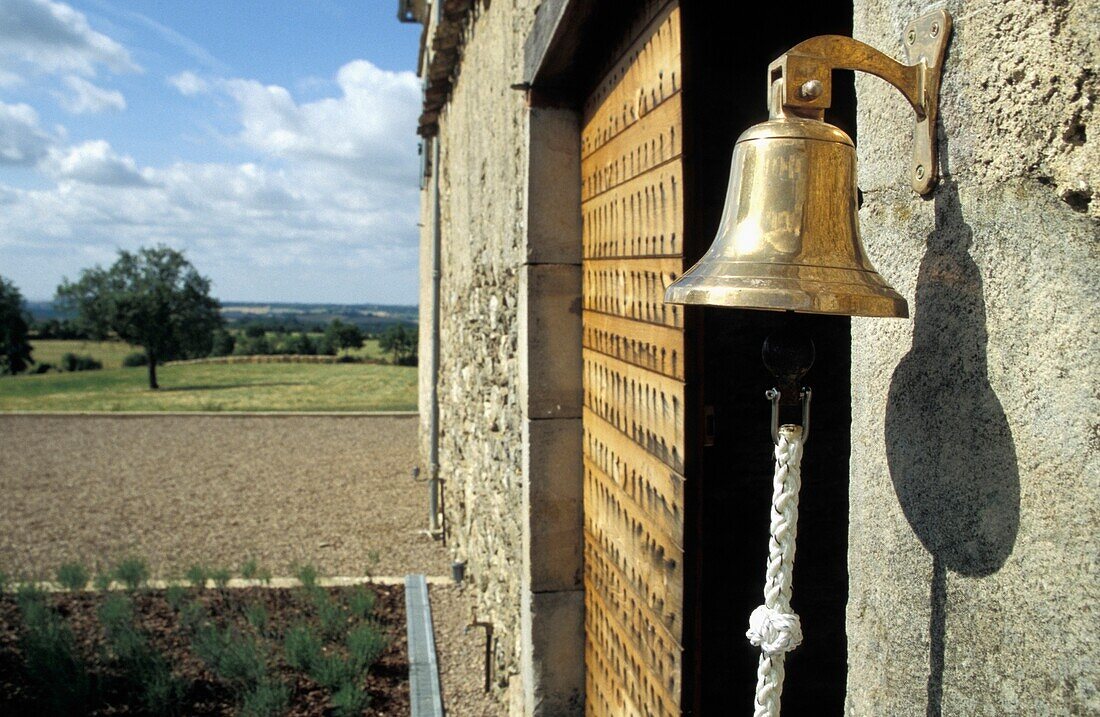 Doorway Bell On Rural Stone House