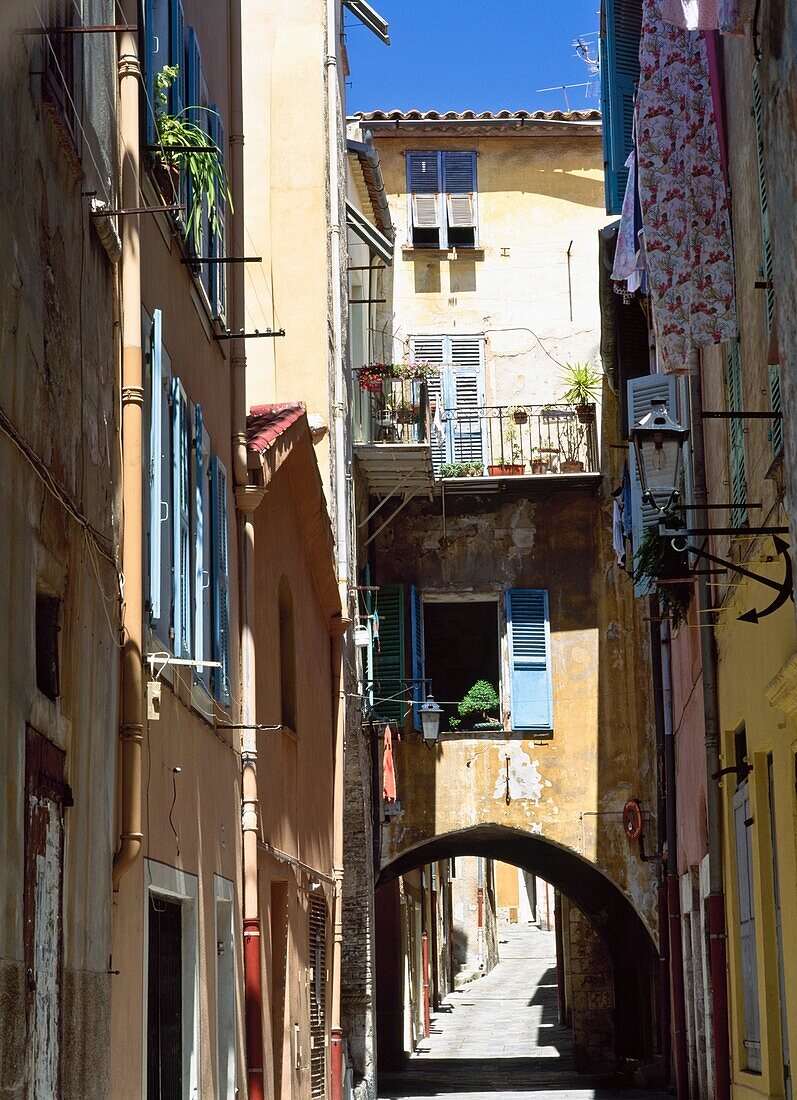 Arch Over Narrow Street, Elevated View